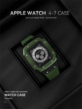 Load image into Gallery viewer, Premium Luxury Modification Kit Metal Case + Rubber Silicone Straps For Smart Watch - (44MM 45MM)