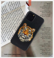 Load image into Gallery viewer, Santa Barbara Leather Tiger Case Cover for Apple iPhone 14 Series