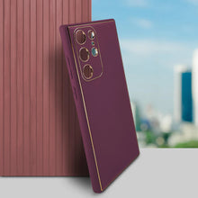 Load image into Gallery viewer, Luxury Design Leather Back Case Samsung Galaxy S22 Ultra