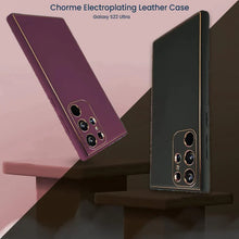 Load image into Gallery viewer, Luxury Design Leather Back Case Samsung Galaxy S22 Ultra