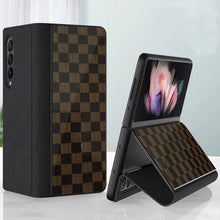 Load image into Gallery viewer, Samsung Galaxy Z Fold 3 Check Pattern Back Case