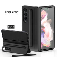 Load image into Gallery viewer, Galaxy Z Fold 3 Newest Anti Drop PU Leather Flip Full Cover With Pen Holder