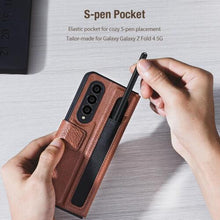 Load image into Gallery viewer, PU Leather Flip Case for Samsung Galaxy Z Fold 4 Protective Case