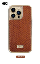 Load image into Gallery viewer, PU Leather Crocodile Pattern Protective Back Case For iPhone Series