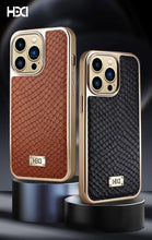 Load image into Gallery viewer, PU Leather Crocodile Pattern Protective Back Case For iPhone Series