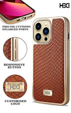 Load image into Gallery viewer, PU Leather Crocodile Pattern Protective Back Case For iPhone Series