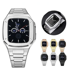 Load image into Gallery viewer, Luxury Stainless Steel Modification Kit Metal Case And Stainless Steel Straps For Smart Watch ( 44MM 45MM)