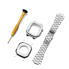 Load image into Gallery viewer, Luxury Stainless Steel Modification Kit Metal Case And Stainless Steel Straps For Smart Watch ( 44MM 45MM)