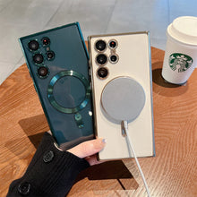 Load image into Gallery viewer, Classic Plating Edge MagSafe Back Case For Galaxy S23 Ultra