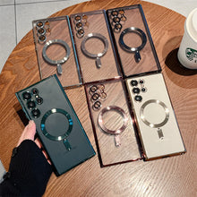 Load image into Gallery viewer, Classic Plating Edge MagSafe Back Case For Galaxy S23 Ultra