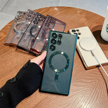 Load image into Gallery viewer, Classic Plating Edge MagSafe Back Case For Galaxy S23 Ultra