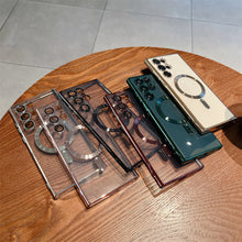 Load image into Gallery viewer, Classic Plating Edge MagSafe Back Case For Galaxy S23 Ultra