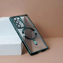 Load image into Gallery viewer, Classic Plating Edge MagSafe Back Case For Galaxy S23 Ultra