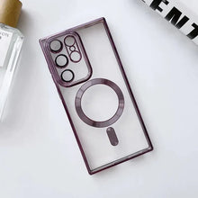 Load image into Gallery viewer, Classic Plating Edge MagSafe Back Case For Galaxy S23 Ultra