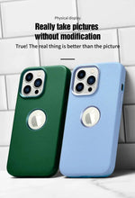 Load image into Gallery viewer, Vegan Leather Case with Logo Cut for iPhone 13 Series