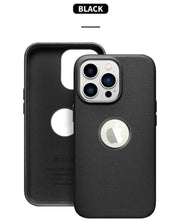 Load image into Gallery viewer, Vegan Leather Case with Logo Cut for iPhone 13 Series