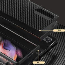 Load image into Gallery viewer, Luxury Carbon Fiber Pattern Phone Cover Samsung Galaxy Z Fold 3