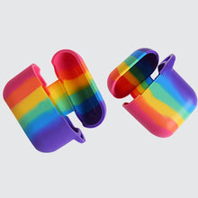 Load image into Gallery viewer, Rainbow Liquid Silicone Earbuds Case