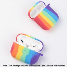 Load image into Gallery viewer, Rainbow Liquid Silicone Earbuds Case