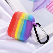 Load image into Gallery viewer, Rainbow Liquid Silicone Earbuds Case