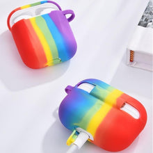 Load image into Gallery viewer, Rainbow Liquid Silicone Earbuds Case