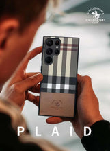 Load image into Gallery viewer, Samsung S23 Ultra Santa Barbara Polo PLAID Premium Leather Case For Samsung S23 Ultra