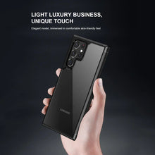 Load image into Gallery viewer, Transparent Shockproof Hard Back Silicone Frame Case For Samsung Galaxy S22 Ultra