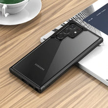 Load image into Gallery viewer, Transparent Shockproof Hard Back Silicone Frame Case For Samsung Galaxy S22 Ultra