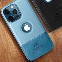 Load image into Gallery viewer, HBD Luxury Logo Cut Leather Case For iPhone 13 Series