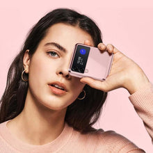 Load image into Gallery viewer, Galaxy Z Flip 4 Premium Transparent Glitter Back Case