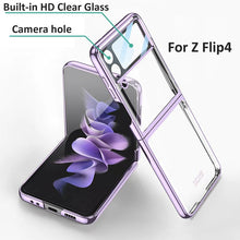 Load image into Gallery viewer, Galaxy Z Flip 4 Premium Transparent Glitter Back Case