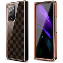 Load image into Gallery viewer, Galaxy Z Fold3 Check Pattern Glass Case