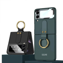 Load image into Gallery viewer, Shock-resistant Hard with Metal Ring Case For Samsung Galaxy Z Flip 4
