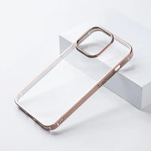 Load image into Gallery viewer, Chrome Electroplated Hard &amp; Clear Back Case for iPhone Series
