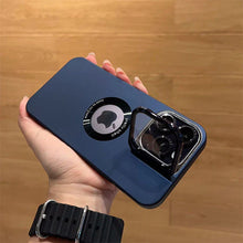 Load image into Gallery viewer, Luxury Camera Protector Stand Case With Logo Cut for iPhone
