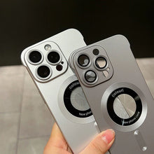 Load image into Gallery viewer, Frameless Chromatic Logocut Magnetic Case for iPhone
