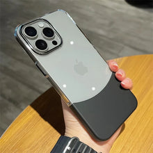 Load image into Gallery viewer, Dual-Tone Splicing Transparent Case for iPhone Series
