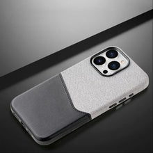 Load image into Gallery viewer, Leather MagSafe Dual Tone Card Holder Case for iPhone Series
