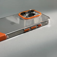 Load image into Gallery viewer, Dual-Tone Splicing Transparent Case for iPhone Series
