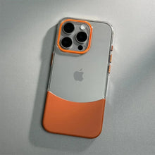 Load image into Gallery viewer, Dual-Tone Splicing Transparent Case for iPhone Series
