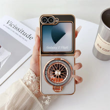 Load image into Gallery viewer, Electroplated Rotating Magnetic Case- Galaxy Z Flip Series

