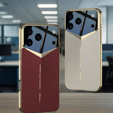 Load image into Gallery viewer, Designer Pattern Leather Shield Case- iPhone
