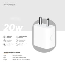 Load image into Gallery viewer, 20W USB-C Power Adapter For iPhone
