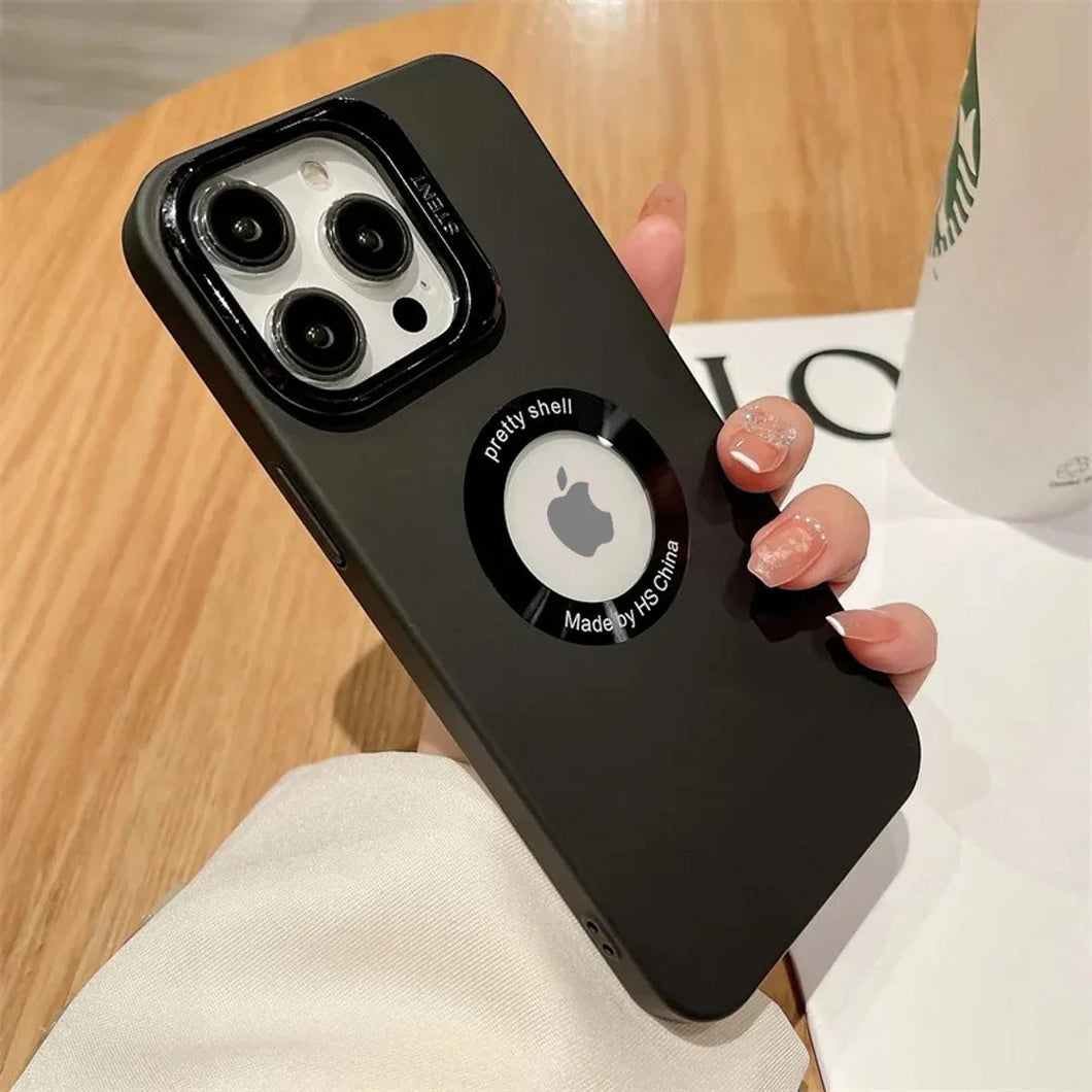 Luxury Camera Protector Stand Case With Logo Cut- iPhone 16 Series