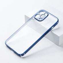 Load image into Gallery viewer, Chrome Electroplated Hard &amp; Clear Back Case for iPhone Series
