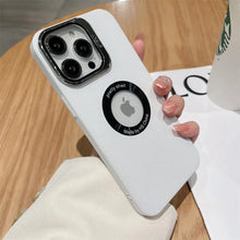 Load image into Gallery viewer, Luxury Camera Protector Stand Case With Logo Cut- iPhone 16 Series
