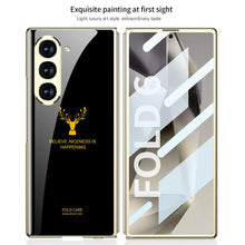 Load image into Gallery viewer, Samsung Galaxy Z Fold 6 Deer Pattern Glass Case
