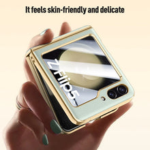 Load image into Gallery viewer, Leather Case With Hinge  Protection For Samsung Galaxy Z Flip 5
