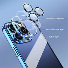 Load image into Gallery viewer, Electroplating Clear Phone Case for iPhone Series
