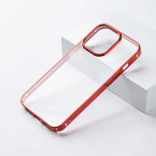 Load image into Gallery viewer, Chrome Electroplated Hard &amp; Clear Back Case for iPhone Series
